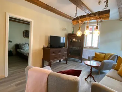 TV/Unterhaltungsangebot in der Unterkunft Ferienwohnung Helene im Einzeldenkmal - Lange Gasse 29