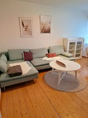 Ein Sitzbereich in der Unterkunft Zum Jakobi 6