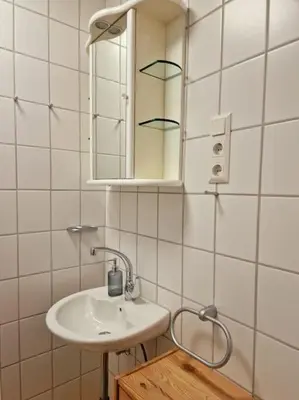 Ein Badezimmer in der Unterkunft Zum Jakobi 6