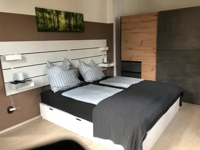Ein Bett oder Betten in einem Zimmer der Unterkunft Burgruine
