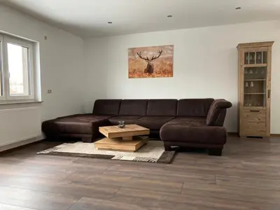 Ein Sitzbereich in der Unterkunft Ferienwohnung Kröger I