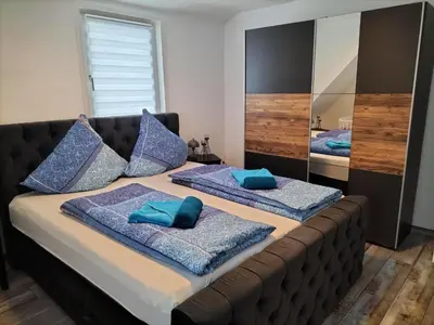 Ein Bett oder Betten in einem Zimmer der Unterkunft Goldtaler