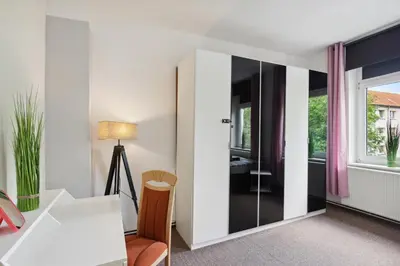 Ein Sitzbereich in der Unterkunft Schönes Ferien-Appartement für bis zu 7 Personen