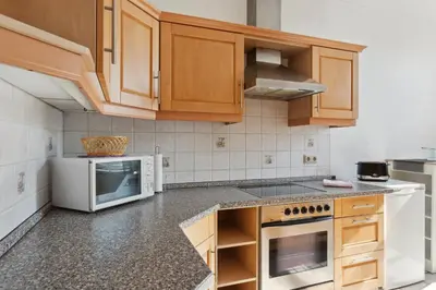 Küche/Küchenzeile in der Unterkunft Schönes Ferien-Appartement für bis zu 7 Personen