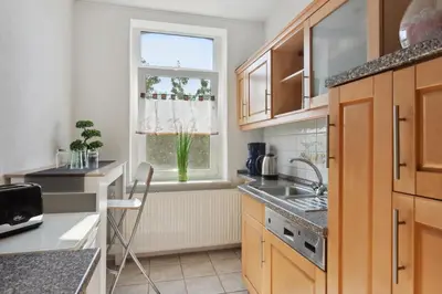 Küche/Küchenzeile in der Unterkunft Schönes Ferien-Appartement für bis zu 7 Personen