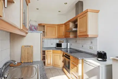 Küche/Küchenzeile in der Unterkunft Schönes Ferien-Appartement für bis zu 7 Personen