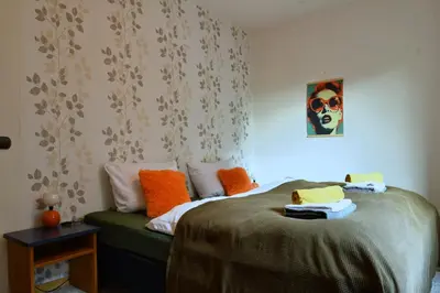 Ein Bett oder Betten in einem Zimmer der Unterkunft Zeitkapsel Braunlage