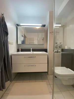 Ein Badezimmer in der Unterkunft Harztraum-5