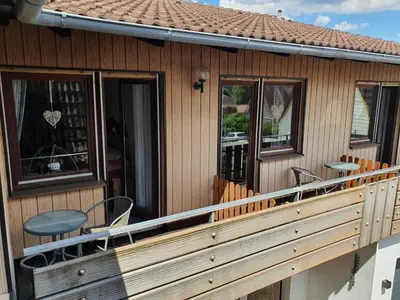 Ein Balkon oder eine Terrasse in der Unterkunft Haus Drei Seen