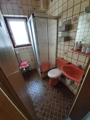 Ein Badezimmer in der Unterkunft Haus Drei Seen