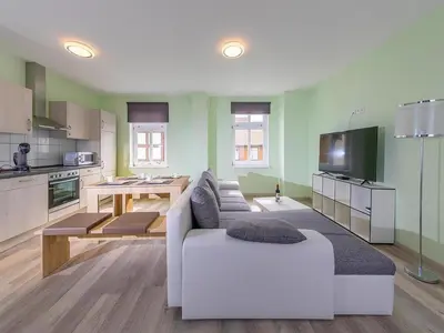 Küche/Küchenzeile in der Unterkunft Ferienwohnung Remise, Wernigerode