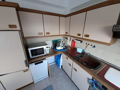 Küche/Küchenzeile in der Unterkunft Ferienwohnung Kück