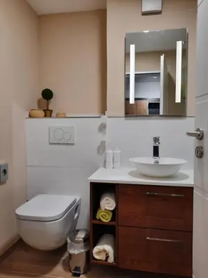 Ein Badezimmer in der Unterkunft Meisensuite