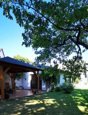 Ein Garten an der Unterkunft Ferienhaus Marie