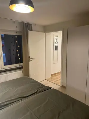 Ein Bett oder Betten in einem Zimmer der Unterkunft Gemütliche Ferienwohnung