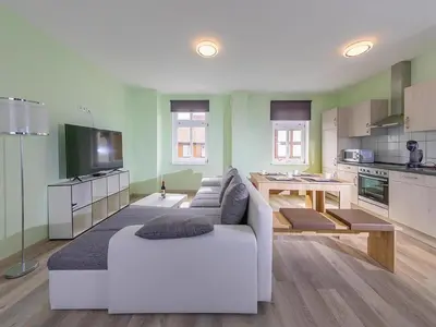 Küche/Küchenzeile in der Unterkunft Apartment Remise, Wernigerode