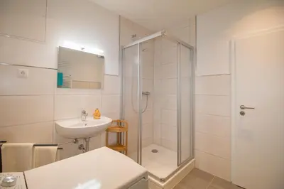 Ein Badezimmer in der Unterkunft Ferienwohnung Vier Findlinge