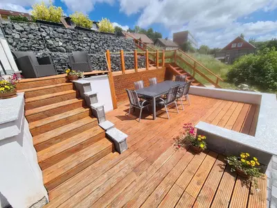 Ein Balkon oder eine Terrasse in der Unterkunft Schöne Höhe 600 FeWo Ausblick