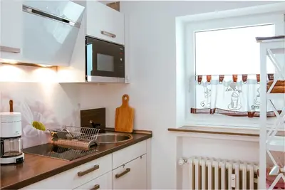 Küche/Küchenzeile in der Unterkunft Ferienwohnung Marth