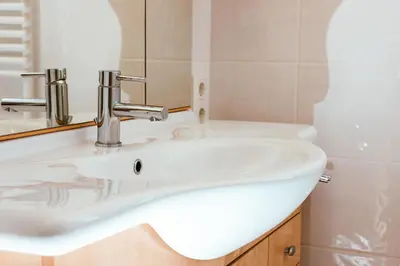 Ein Badezimmer in der Unterkunft Ferienwohnung Bergidylle