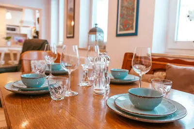 Getränke in der Unterkunft Ferienwohnung Bergidylle