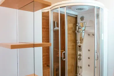 Ein Badezimmer in der Unterkunft Ferienwohnung Bergidylle