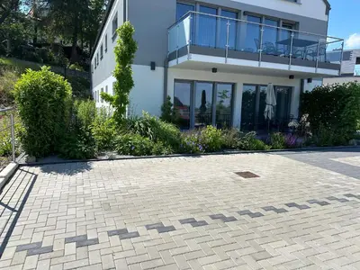 Das Gebäude in dem sich die Ferienwohnung befindet