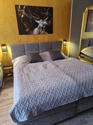 Ein Bett oder Betten in einem Zimmer der Unterkunft Apartment am Bocksberg II