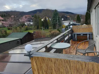 Ein allgemeiner Bergblick oder ein Berglick von der Ferienwohnung aus