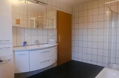 Ein Badezimmer in der Unterkunft Ferienhaus Bomeier