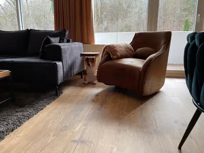 Ein Sitzbereich in der Unterkunft Fuchs-Fichte