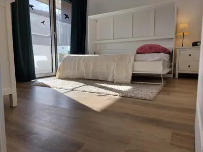 Ein Bett oder Betten in einem Zimmer der Unterkunft Schwalbennest
