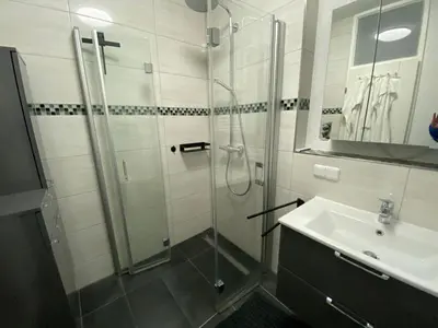 Ein Badezimmer in der Unterkunft Schwalbennest