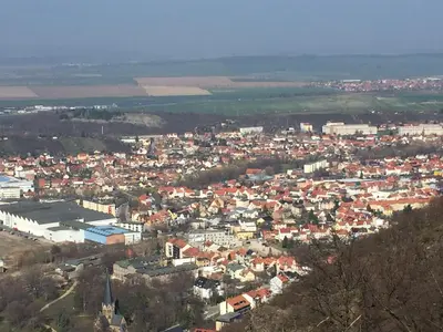 Ein allgemeiner Blick auf Thale oder ein Stadtblick von der Ferienwohnung aus