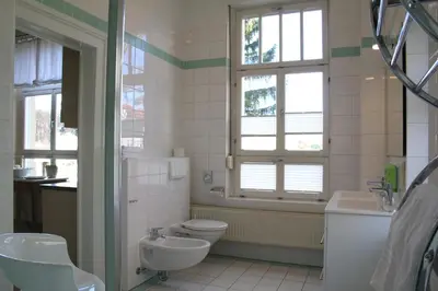 Ein Badezimmer in der Unterkunft Ferienwohnung am Brühl