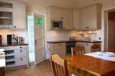 Küche/Küchenzeile in der Unterkunft Ferienwohnung am Brühl