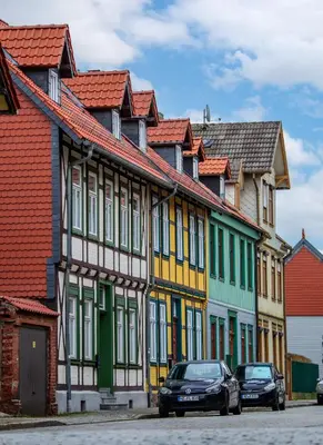 Das Gebäude in dem sich die Ferienwohnung befindet