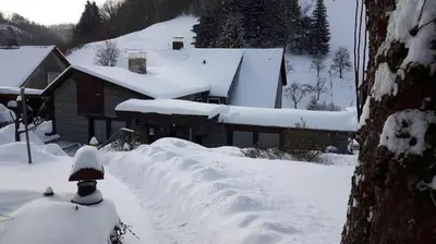 Haus Wiesenblick im Winter