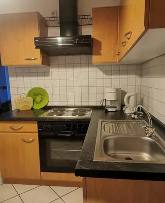 Küche/Küchenzeile in der Unterkunft Ferienwohnung Brockenblick