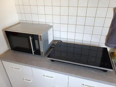 Küche/Küchenzeile in der Unterkunft Ferienwohnung Kopp
