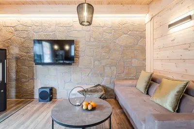 TV/Unterhaltungsangebot in der Unterkunft Bergwaldchalet Komfort