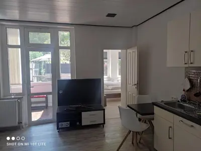 Küche/Küchenzeile in der Unterkunft Ferienwohnung Kasten