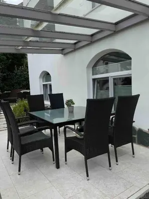 Ein Sitzbereich in der Unterkunft Ferienwohnung am Burgberg in Bad Harzburg
