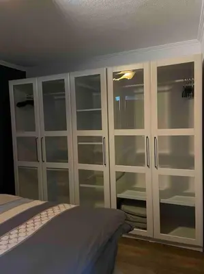 Ein Bett oder Betten in einem Zimmer der Unterkunft Ferienwohnung am Burgberg in Bad Harzburg
