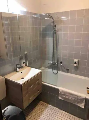 Ein Badezimmer in der Unterkunft Harz-Idylle mit Sauna & Pool: Entspannung pur.