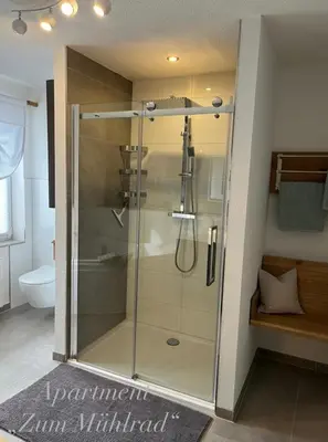 Ein Badezimmer in der Unterkunft Villa Malzmühle - a85020