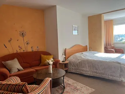 Ein Bett oder Betten in einem Zimmer der Unterkunft Landhaus Pusteblume