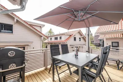 Ein Patio oder anderer Außenbereich in der Unterkunft Bergwaldchalet Tierfreund
