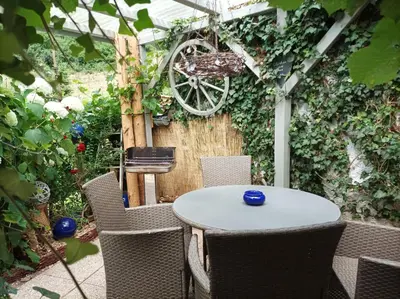 Ein Garten an der Unterkunft FeWo ,,An der kleinen Wilde''