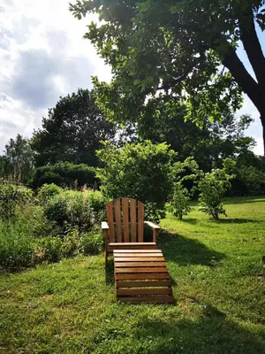 Ein Garten an der Unterkunft Haselnuss